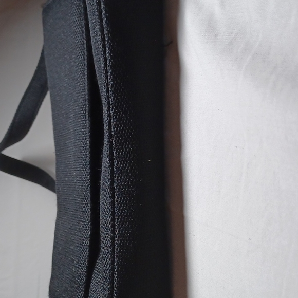 Black Woven Fabric Mini/Handbag - Picture 11 of 12